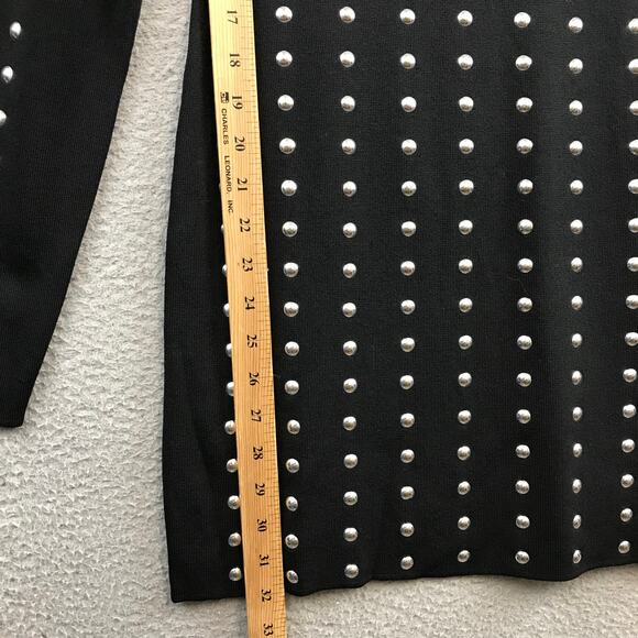 New International Concepts Black Silver Studded Dress SZ small - Picture 6 of 11